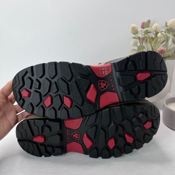 Ariat Endeavor Waterproof Carbon Toe Work Boots Mushroom Taupe Mens 10D - Picture 7 of 9